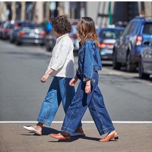 Everlane Denim Drop 02 wide leg crop size 27 - Picture 3 of 3